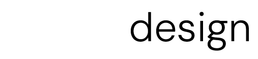 the word design in san serif font